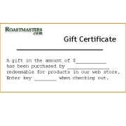 Roastmasters.com Gift Certificate